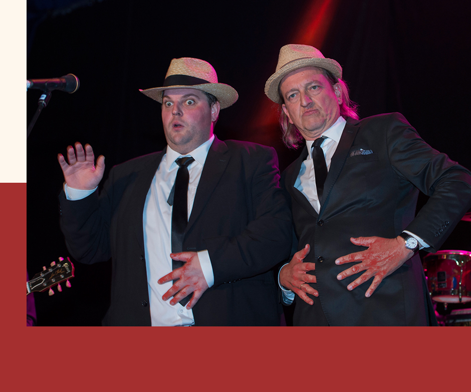 Simon Cede in der Markus Linder Band